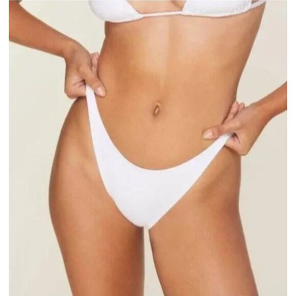 Andie Other - Demi Moore White Bikini Bottom The Tropez by Andie Swim